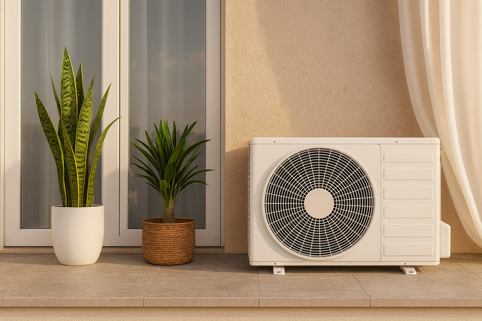 Как спрятать кондиционер на балконе при помощи шкафа или короба?